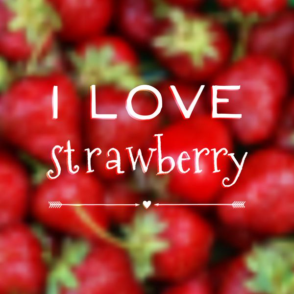 وکتور پس زمینه تار با عبارت I love tutberry