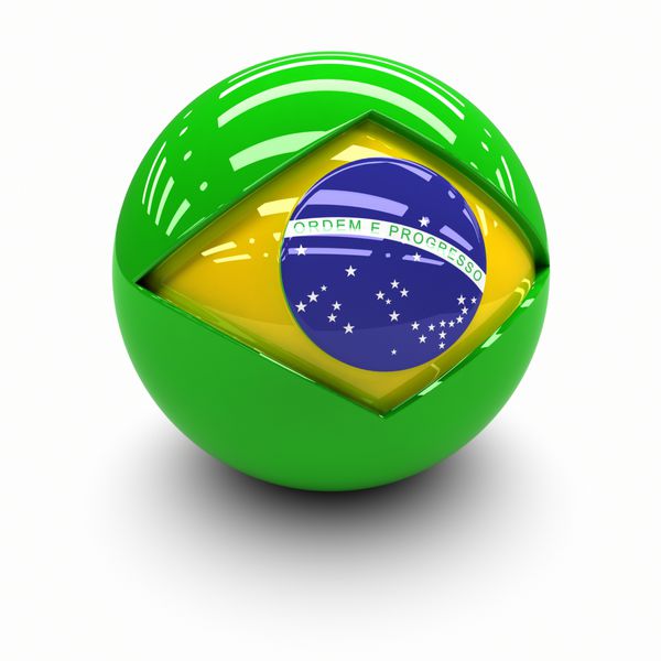 3D - پرچم برزیل