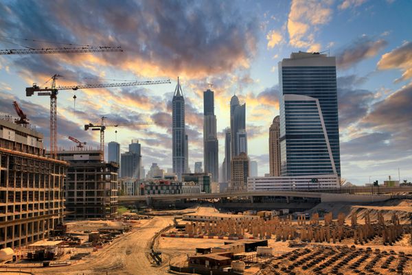 ساخت و ساز بزرگ در دبی امارات متحده عربی