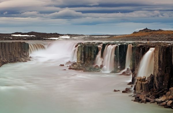 آبشار سلفوس در پارک ملی Vatnajokull شمال شرقی ایسلند