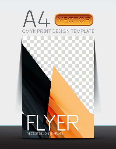الگوی طراحی بروشور بروشور مدرن انتزاعی با نمونه متن یا جلد کتابچه A4 تجاری