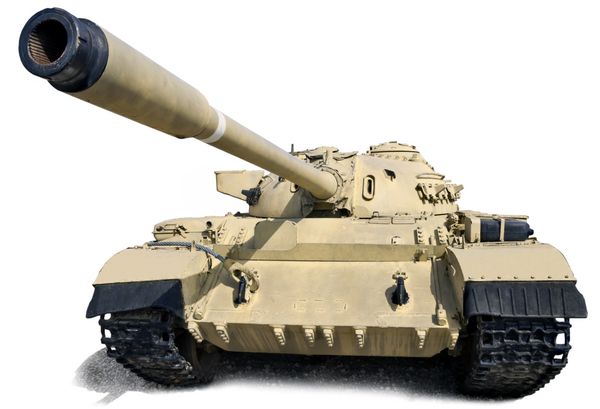 T-55 - تانک متوسط شوروی بر اساس T-54 ساخته شده است محصول 1958 تا 1979 ایزوله روی سفید