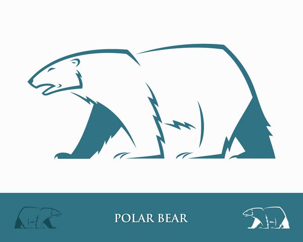 خرس قطبی - وکتور