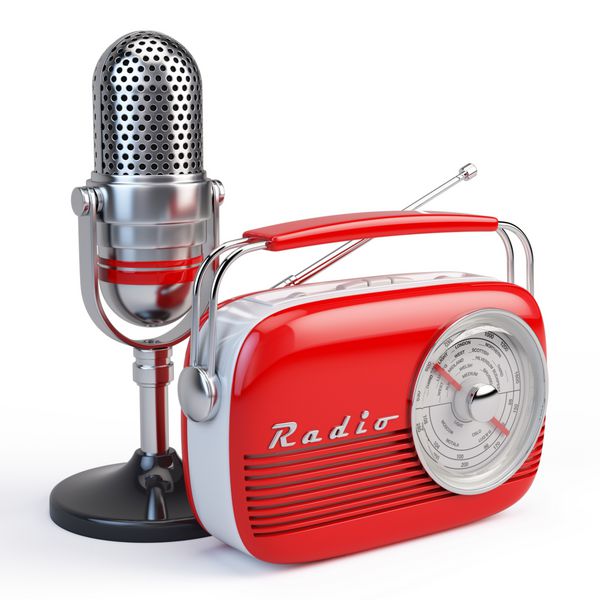 میکروفون و رادیو رترو