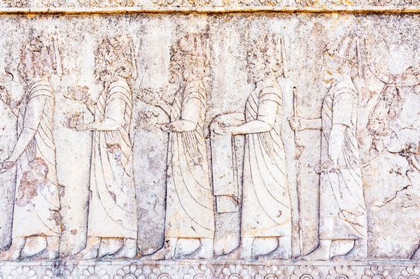  عکس تخت جمشید در زمان هخامنشیان