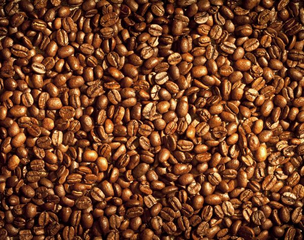 تصویر پس زمینه دانه های قهوه 
