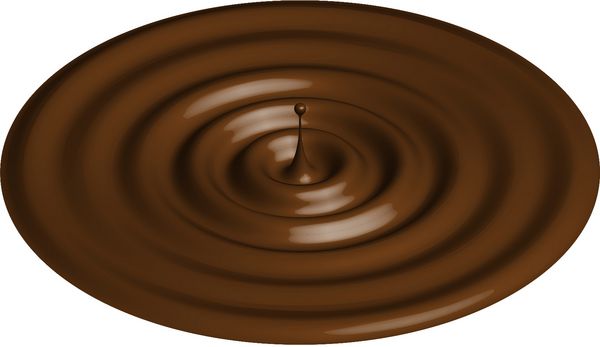 وکتور استخر قطره شکلات موج و چلپ چلوپ