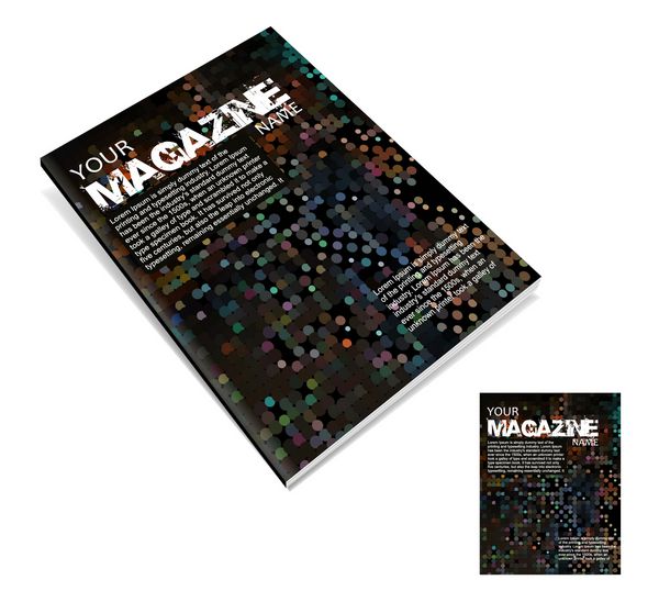 قالب طراحی صفحه آرایی مجله وکتور