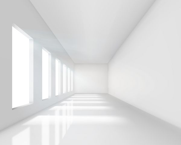 فضای داخلی سفید خالی وکتور