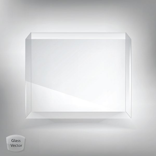 جعبه شفاف شیشه ای سفید