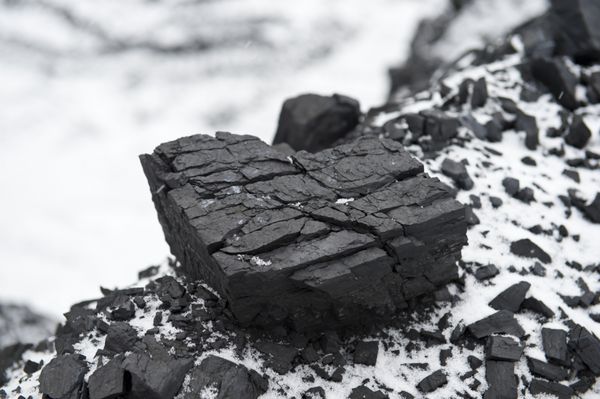 زغال سنگ تکه زغال سنگ سیاه