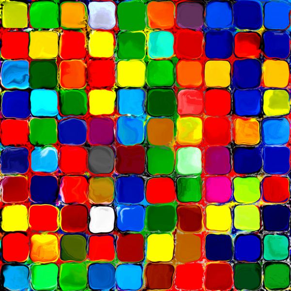 کاشی های رنگارنگ رنگین کمان انتزاعی پس زمینه الگوی پالت هندسی نقاشی موزاییک 3