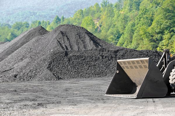 ذخیره زغال سنگ با پایان لودر