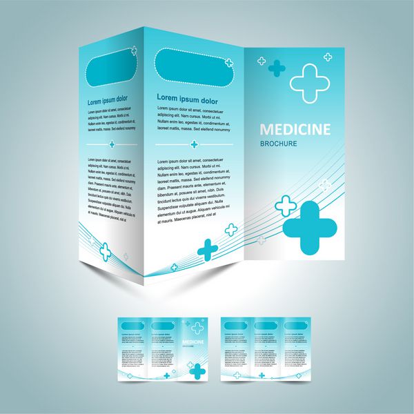 قالب طراحی بروشور پزشکی