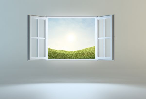 پنجره منتهی به مکان دیگری را باز کنید