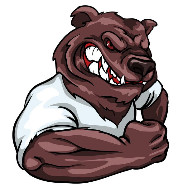 طلسم گریزلی طراحی لوگوی تیم خرس خشمگین جدا شده