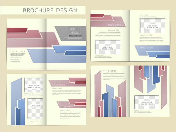 الگوی طراحی بروشور با صفحات گسترده