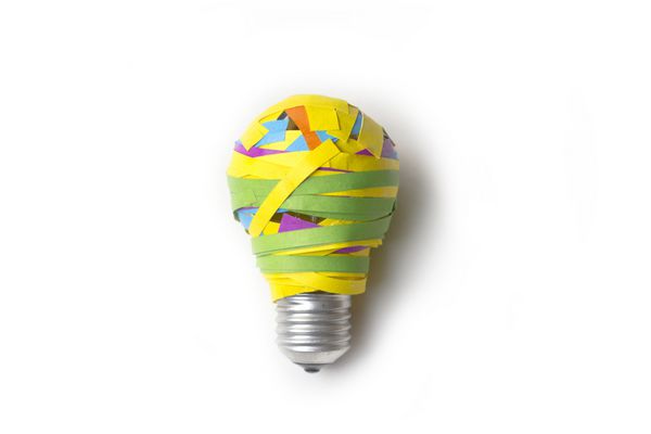 استعاره لامپ کاغذ مفهومی الهام بخش برای ایده خوب