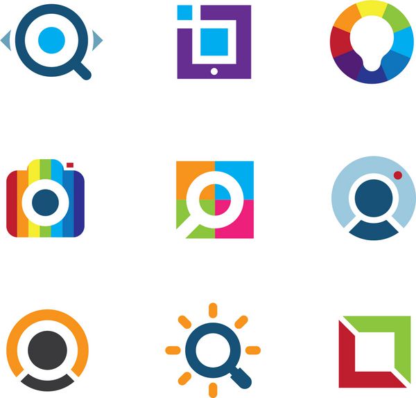 نماد آرم شبکه اجتماعی اینترنت اجتماعی رنگارنگ جهان را کاوش کنید