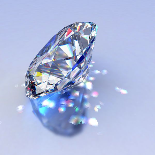 جواهر الماس با انعکاس