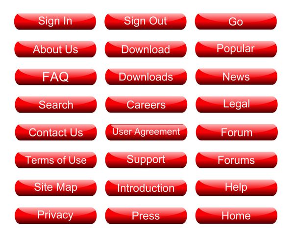 نمادهای سایت Redwebsite
