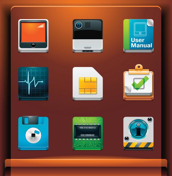 ابزارهای سیستم نمادهای خدمات برنامه های دستگاه های تلفن همراه قسمت 7 از 12
