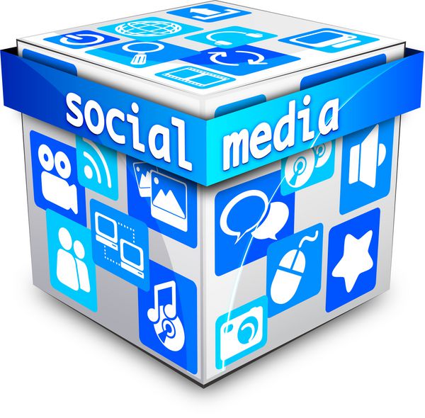 مکعب رسانه های اجتماعی آبی II