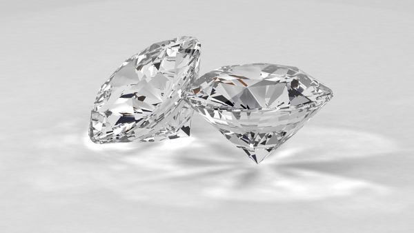 الماس سفید سه بعدی