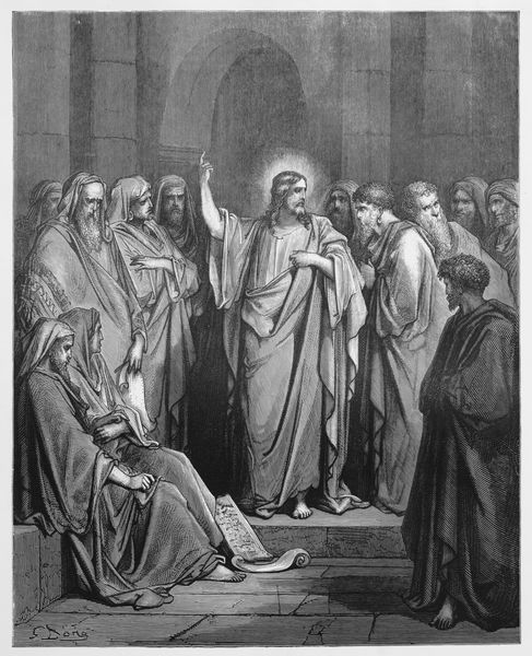 عیسی در کنیسه موعظه می کند