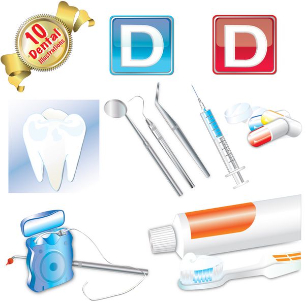 10 وکتور دندانپزشکی