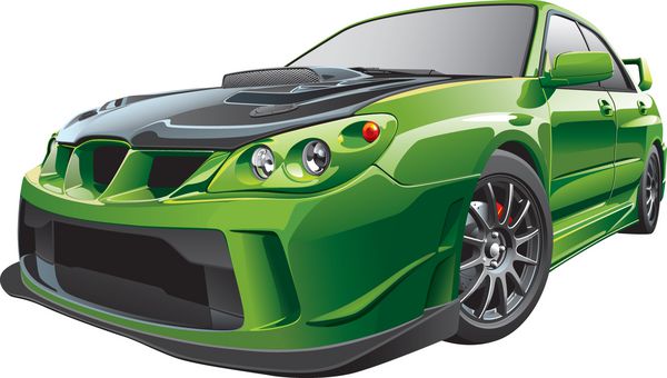 ماشین سفارشی سبز