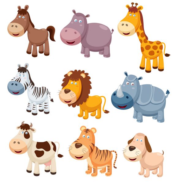 illustration of Animals cartoon Vector