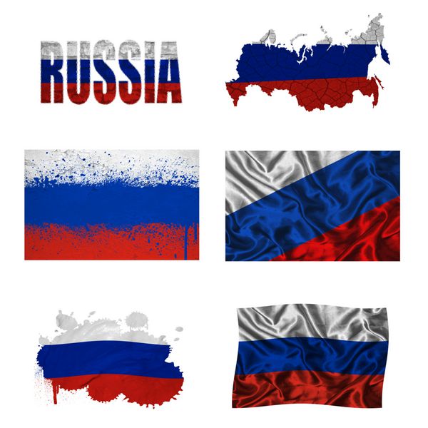 کلاژ پرچم روسیه