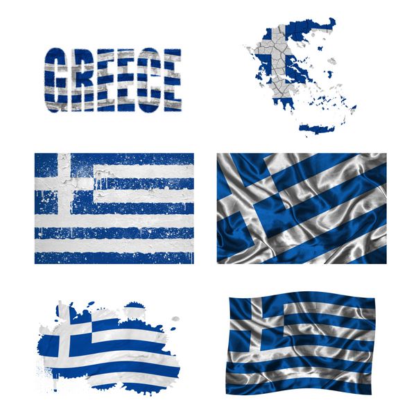 کلاژ پرچم یونان