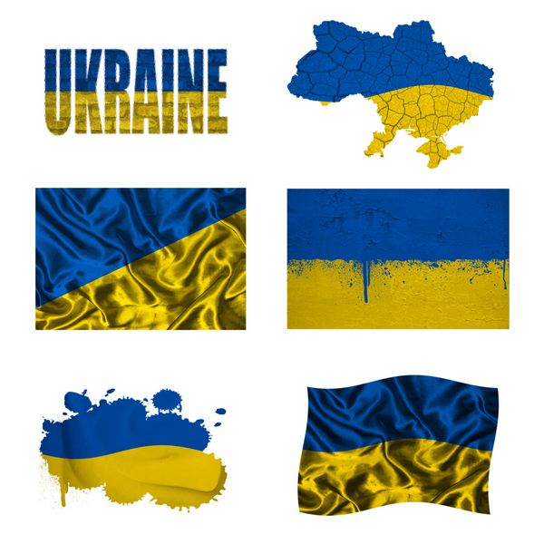کلاژ پرچم اوکراین