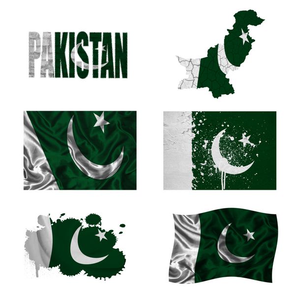 کلاژ پرچم پاکستان