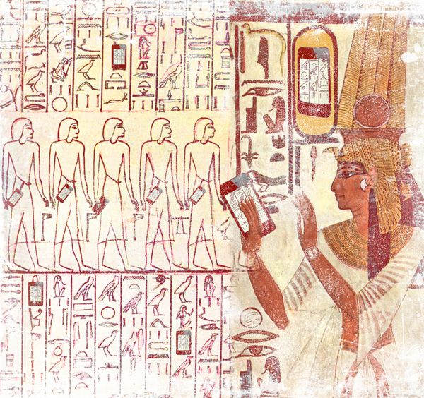 تلفن های هوشمند مصر باستان