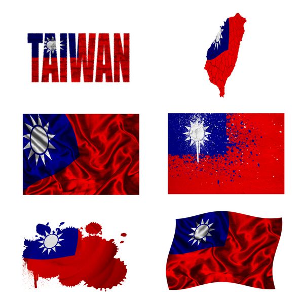 کلاژ پرچم تایوان