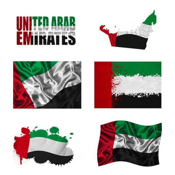 کلاژ پرچم امارات متحده عربی