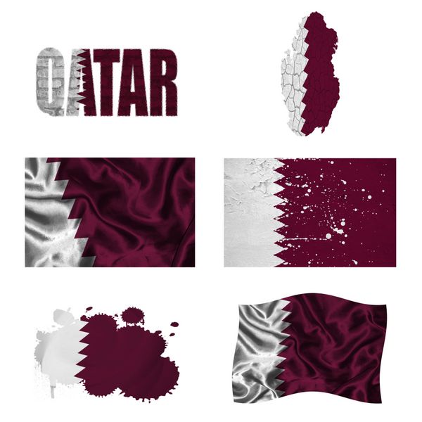 کلاژ پرچم قطر