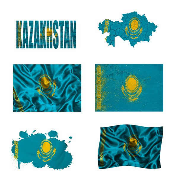 کلاژ پرچم قزاقستان