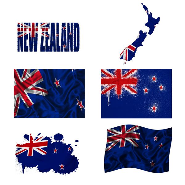 کلاژ پرچم نیوزلند