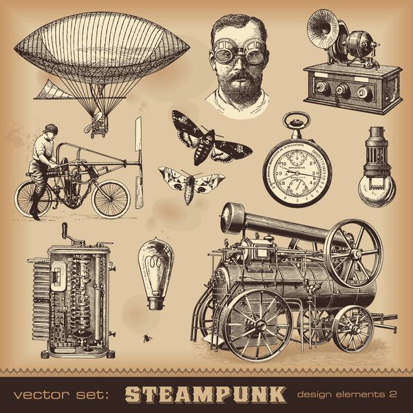 عناصر طراحی Steampunk