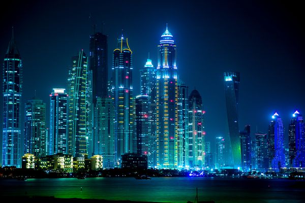 منظره شهری دبی مارینا امارات