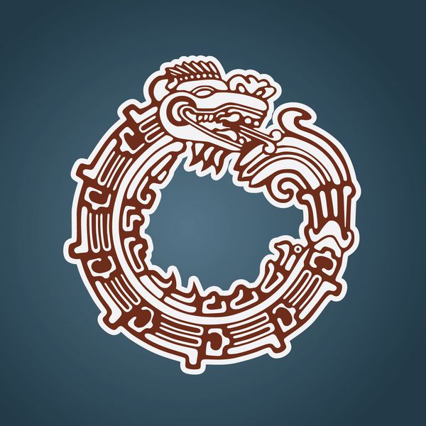 مار مایا Quetzalcoatl ouroboros