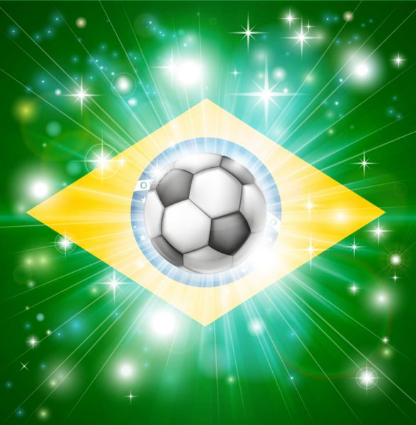 پرچم فوتبال برزیل
