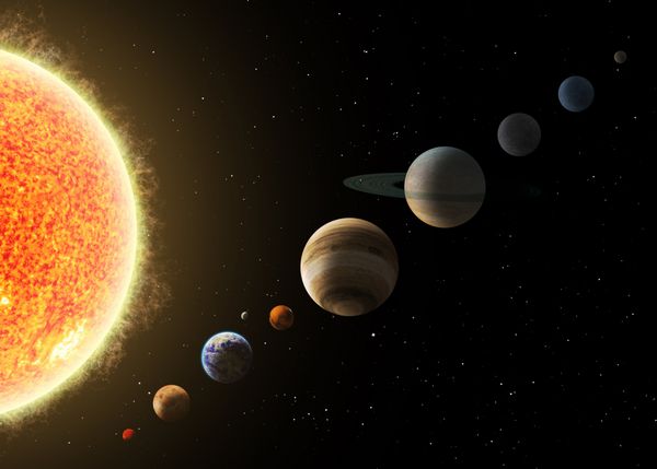 منظومه شمسی عناصر این تصویر توسط ناسا ارائه شده است