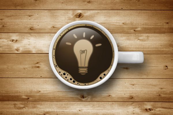 Kaffeetasse mit Idee