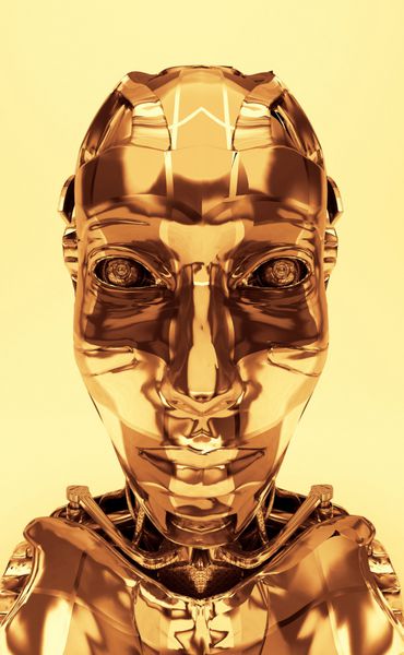 Cyborg ربات Androide volto maschera