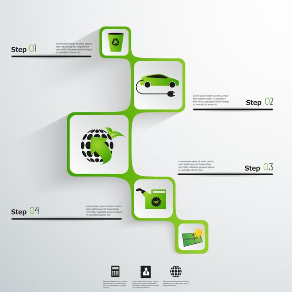 طراحی وب انتزاعی انرژی سبز اکو